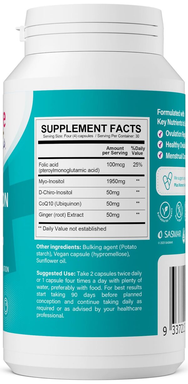 Etiqueta del producto Conceive Plus