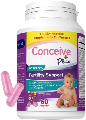 CONCEIVE PLUS soporte fertilidad para mujeres 60 cápsulas