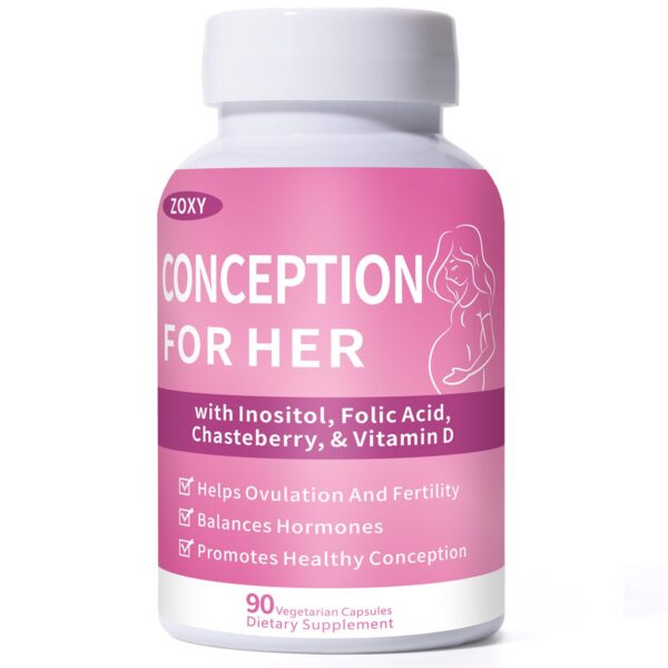 Frasco de conception for her con 90 cápsulas