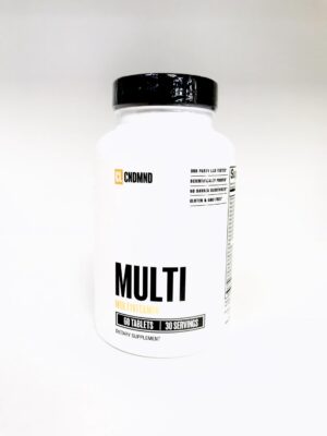 Frasco de multivitamínico Condemned con 60 tabletas para bienestar integral