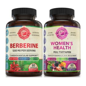 Version 1.0.0 Conjunto premium berberina y multivitamínico para mujer USA