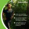 Contenedor abierto probiótico Natures Plus para hombres