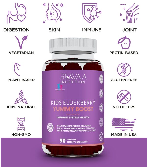 Contenedor gomitas RUWAA NUTRITION vista frontal