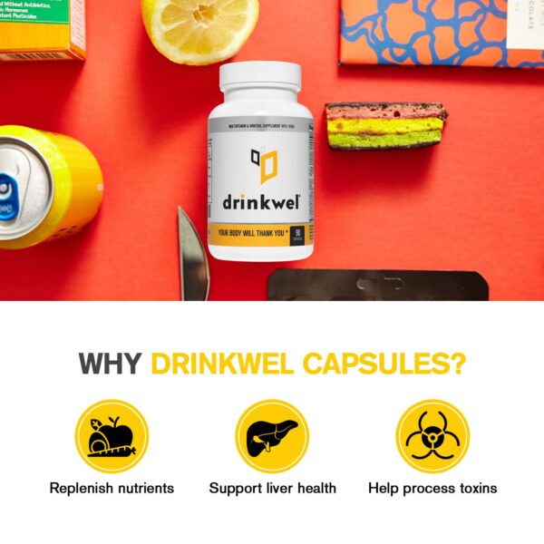 Version 1.0.0 Contenedor multivitamínico drinkwel para detox hepático