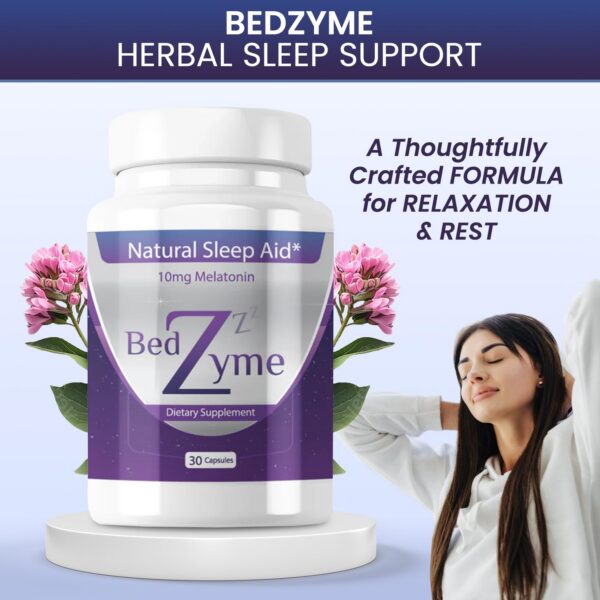 Contenido cápsulas BedZyme ayuda para dormir natural