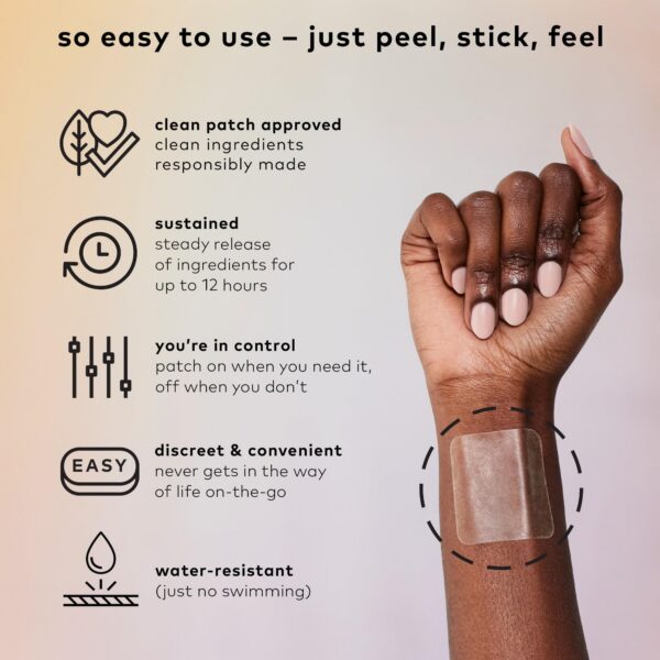 Version 1.0.0 Empaque posterior The Good Patch parches sueño liberación sostenida