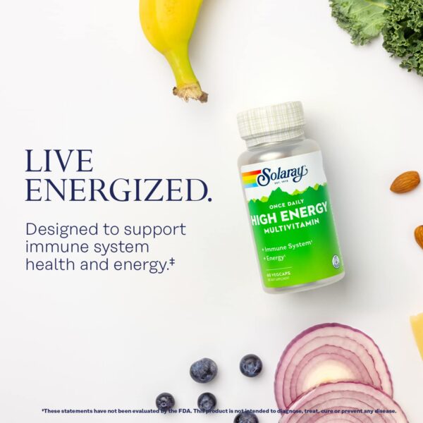 Contenido etiqueta nutricional cápsulas SOLARAY