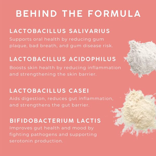 Contenido paquete NOOZ pastillas probióticas sabor canela