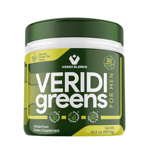 Version 1.0.0 Contenido en polvo supergreens orgánico Veridi Greens para hombres