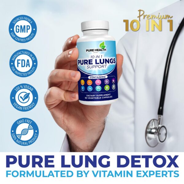 Contenido suplemento Lung Detox para mejorar pulmones