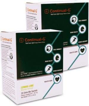 Frasco de CONTINUAL-G Powder con etiqueta