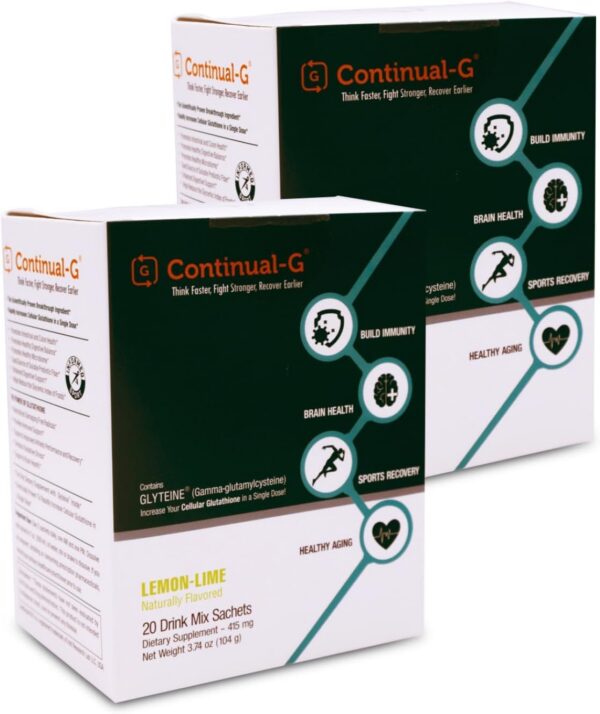 Frasco de CONTINUAL-G Powder con etiqueta