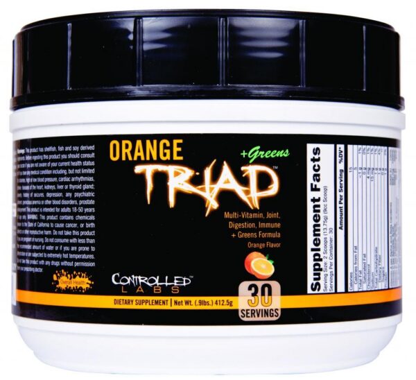 Controlled Labs Orange Triad suplemento sabor naranja 30 porciones