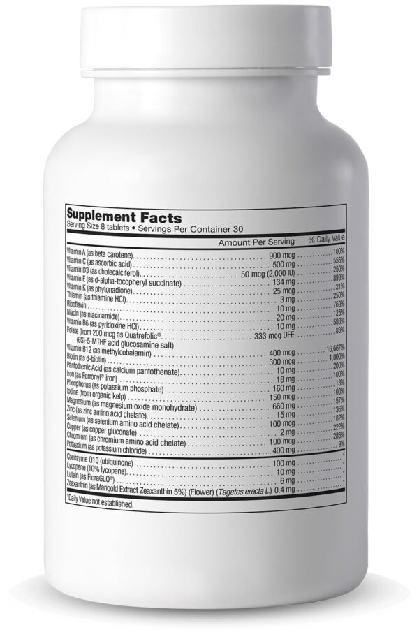 Version 1.0.0 Cooper Complete caja y frascos multivitamínico con hierro