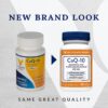 Etiqueta y frasco de CoQ-10 200 mg