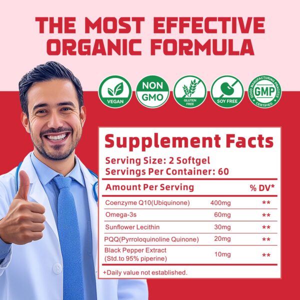 CoQ10-400 mg softgels ingredientes