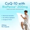 Frasco de CoQ10 con BioPerine