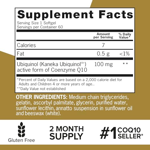 Detalle de la botella de CoQ10 ubiquinol