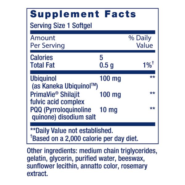 Frasco Life Extension CoQ10 ubiquinol con PQQ