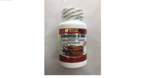 Cordyceps 950 cápsulas vegetarianas frascos