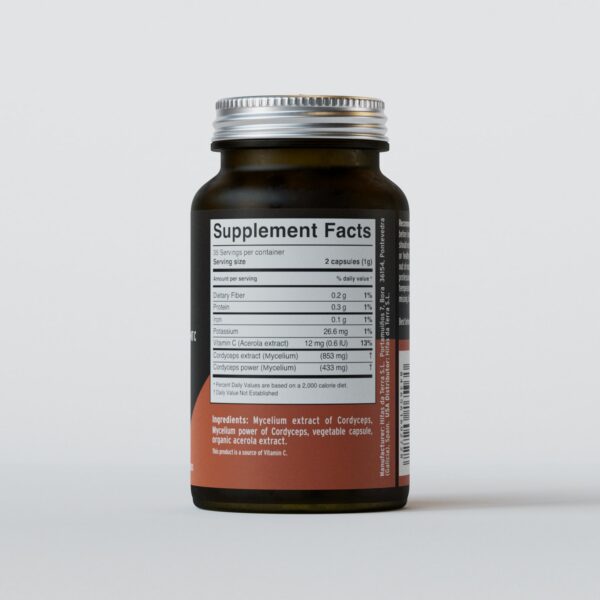 Version 1.0.0 Etiqueta de Cordyceps Mico-Cord