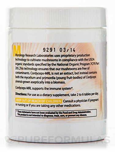 Cordyceps Sinensis-MRL certificado orgánico en EE. UU.