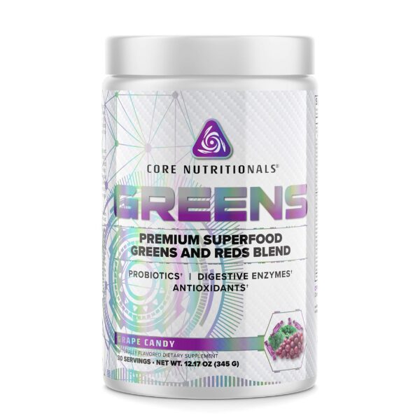 Core Greens Platinum mezcla de superalimentos verdes y rojos