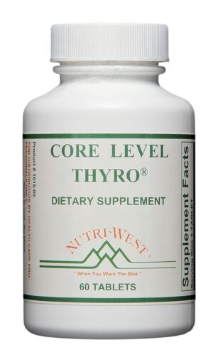 Version 1.0.0 Core Level Thyro Nutri-West 60 tabletas para salud tiroidea