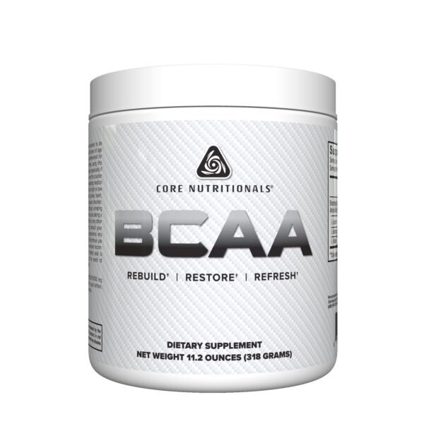 Version 1.0.0 Core Nutritionals BCAA polvo sin sabor — vista frontal