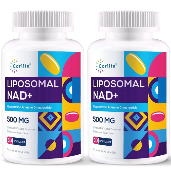 Frasco de Corllia NAD+ liposomal 500 mg
