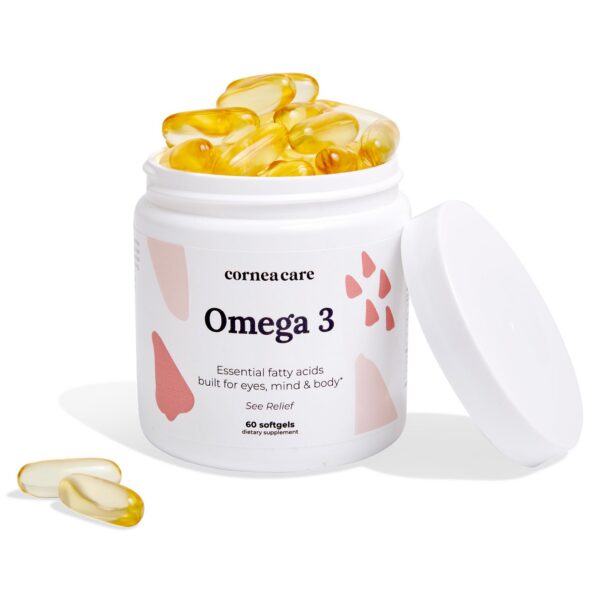 Frasco frontal CorneaCare Omega-3