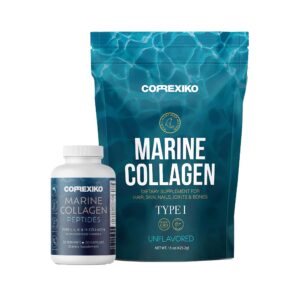 Version 1.0.0 Frontal del paquete CORREXIKO Colágeno Marino