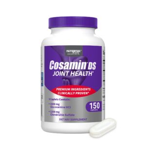 Cosamin DS frasco con caplets y etiqueta frontal