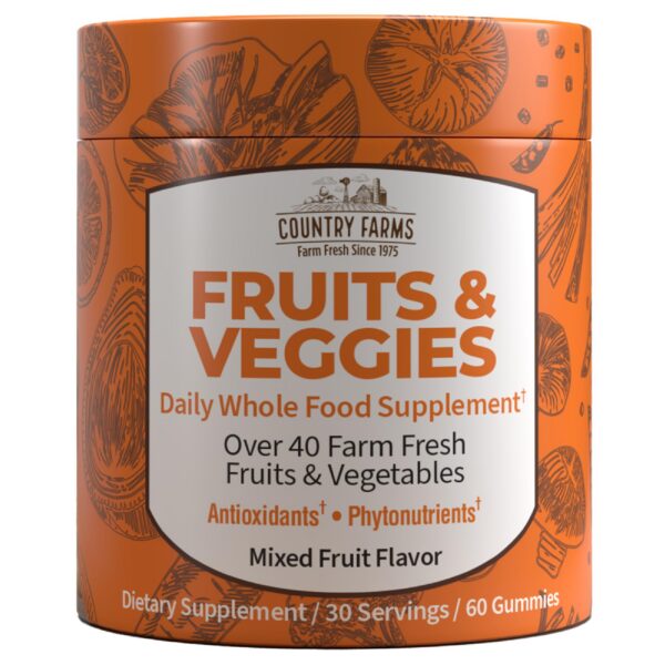 Gomitas Country Farms de frutas y verduras