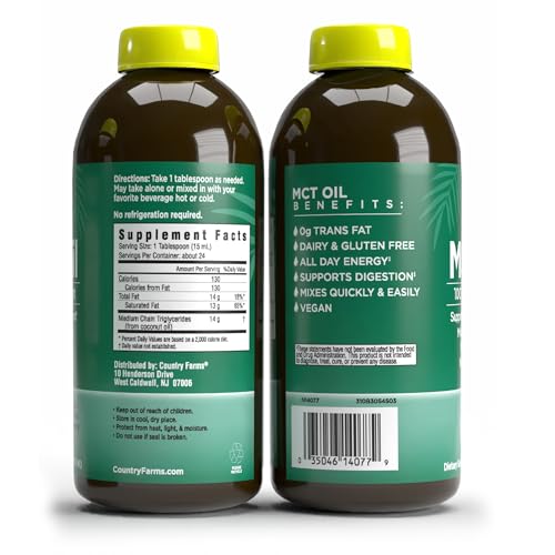 Version 1.0.0 Etiqueta Country Farms MCT Oil