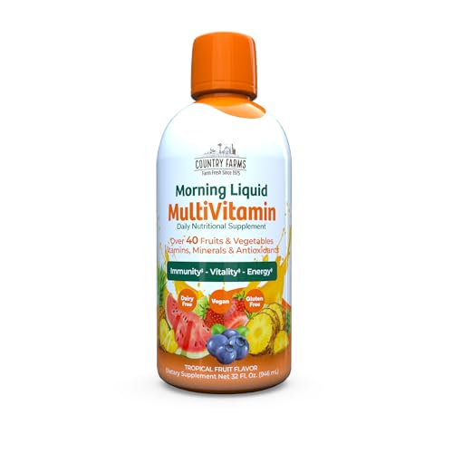 Version 1.0.0 COUNTRY FARMS multivitamínico líquido botella sabor fruta tropical