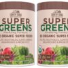 Frente del empaque COUNTRY FARMS Super Greens chocolate 2 pack