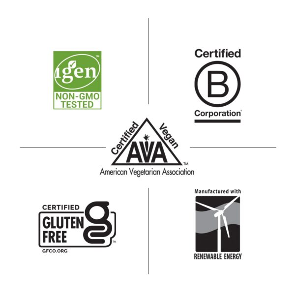 Frasco CoQ10 con sello libre de gluten