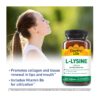 Vista lateral del envase COUNTRY LIFE L-Lysine