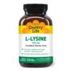 Country Life L-Lysine 500 mg con B-6 frasco frontal