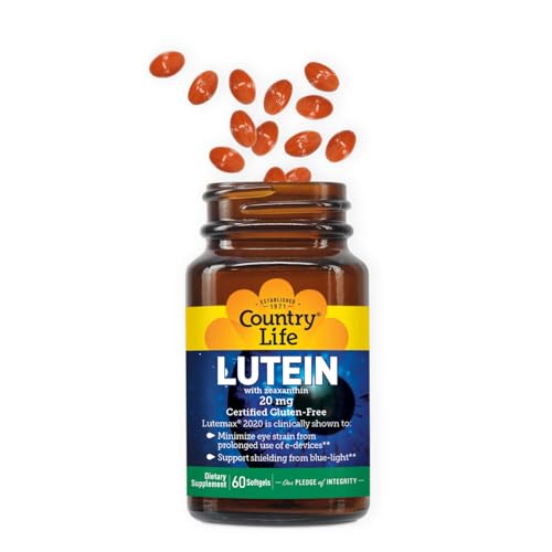 Etiqueta con luteína y zeaxantina