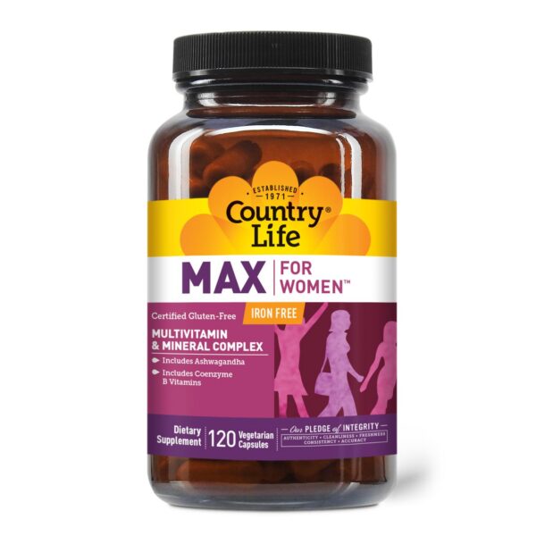 Country Life Max para Mujeres multivitamínico sin hierro