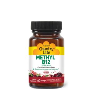 Version 1.0.0 Country Life Metil B12 5000mcg 60 pastillas botella