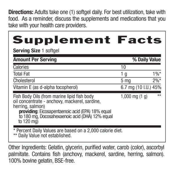 Version 1.0.0 Frasco y cápsulas de Omega-3