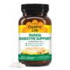 Frasco Country Life Papaya soporte digestivo 200 tabletas masticables