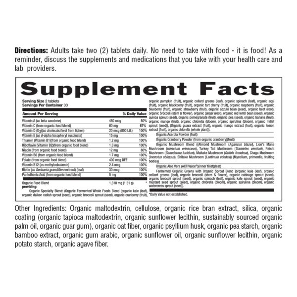 Sello orgánico certificación multivitamínico mujeres Country Life