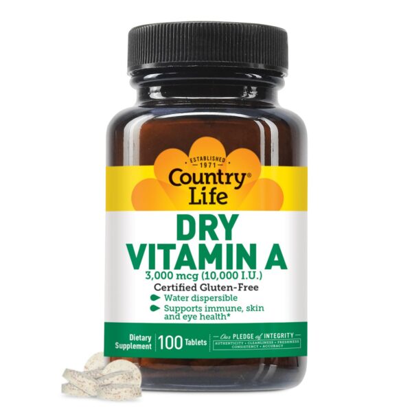 Version 1.0.0 Botella Country Life vitamina A 10,000 IU 100 softgels