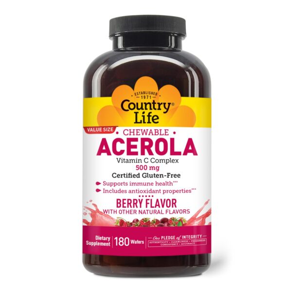 Version 1.0.0 Country Life Vitamina C 500mg acerola wafers masticables