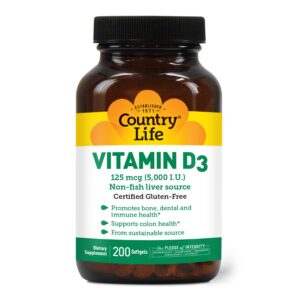 Version 1.0.0 Country Life vitamina d3 5000 iu botella frontal