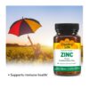 Tabla nutricional Country Life Zinc 50 mg
